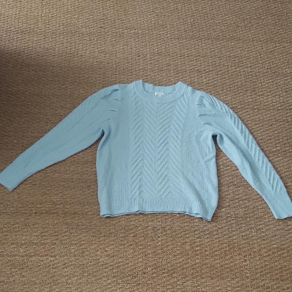 Leith Light Blue Crew Neck Sweater